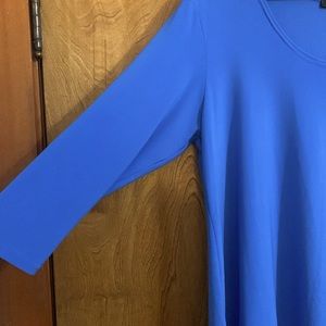 Sympli blue shirt, size 16, pit to pit 22
